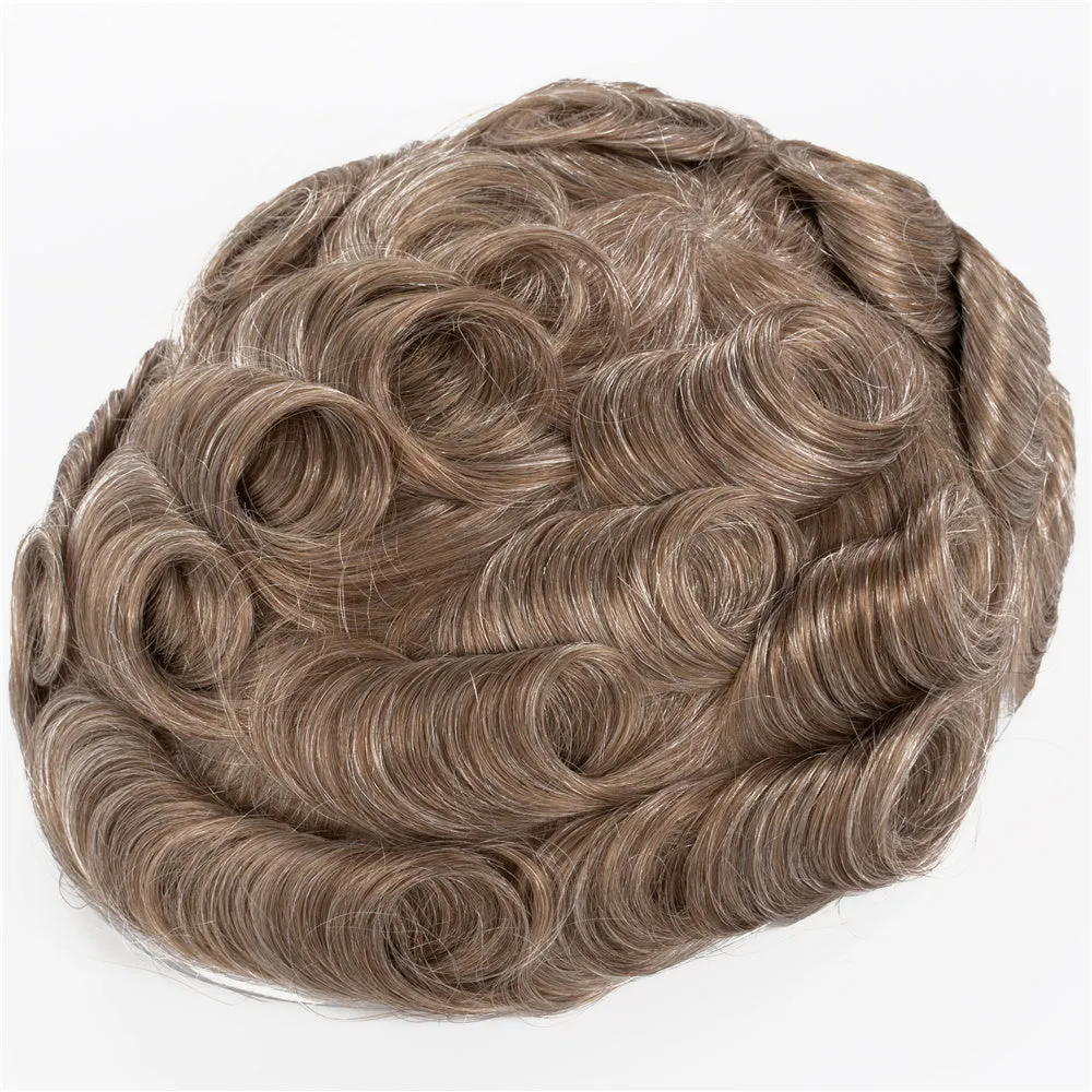 Human Hair Thin Skin V-loop Color #1740 Hair Replacement For Men