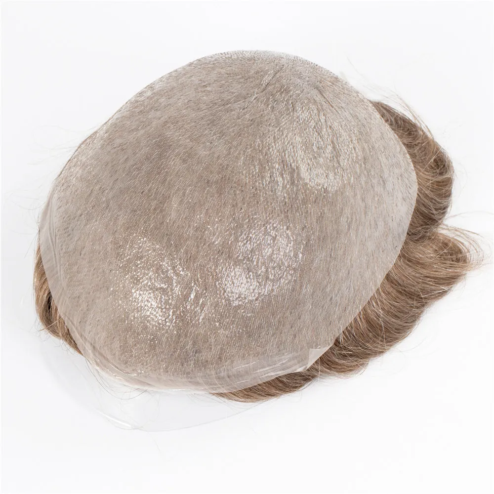 Human Hair Thin Skin V-loop Color #1740 Hair Replacement For Men