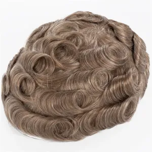 Human Hair Thin Skin V-loop Color #1740 Hair Replacement For Men
