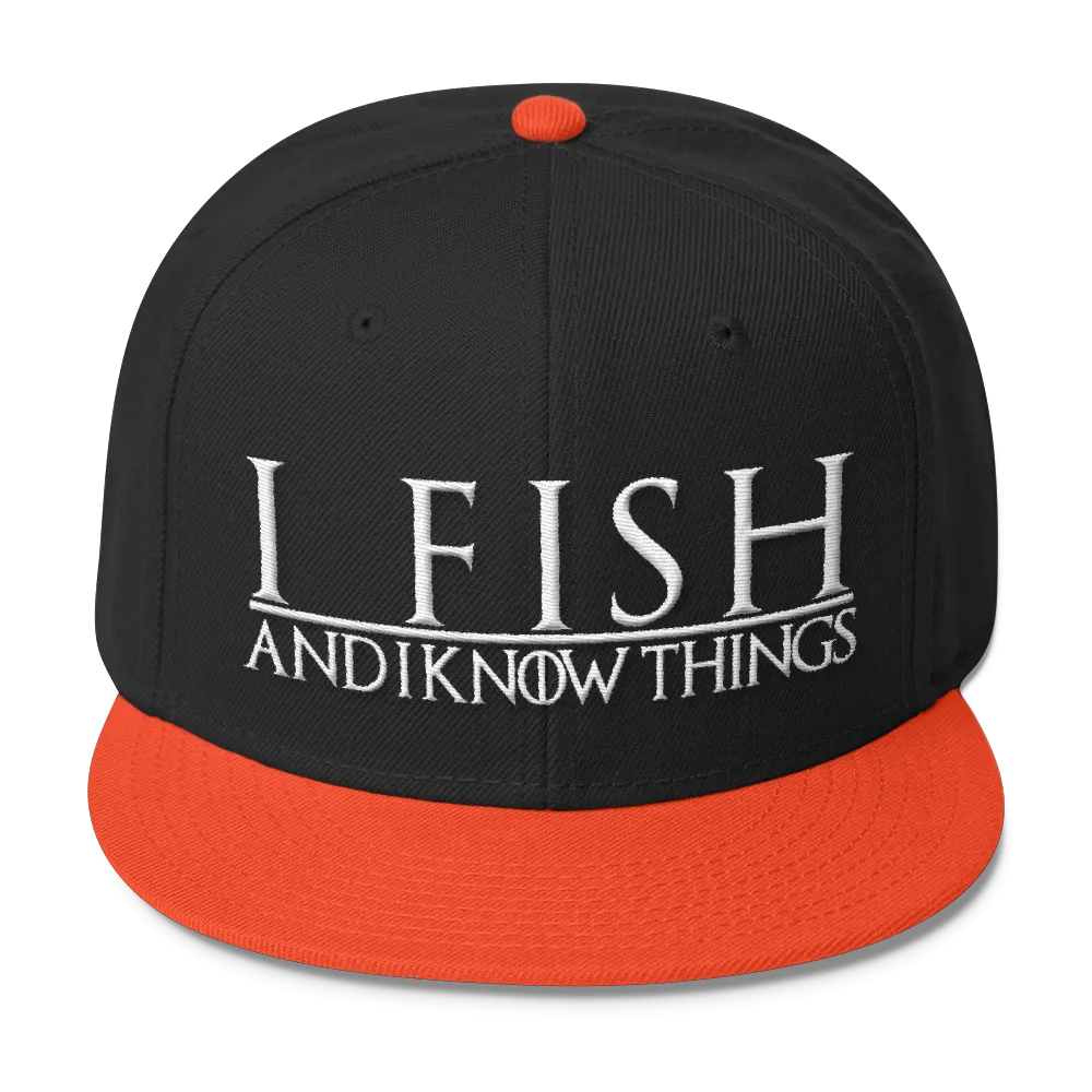 I Fish and I know Things #GOT Wool Blend Snapback-C