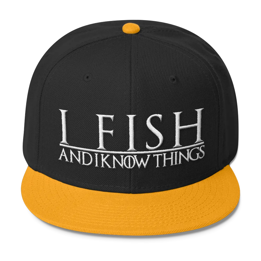 I Fish and I know Things #GOT Wool Blend Snapback-C