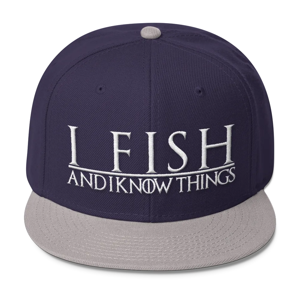 I Fish and I know Things #GOT Wool Blend Snapback-C