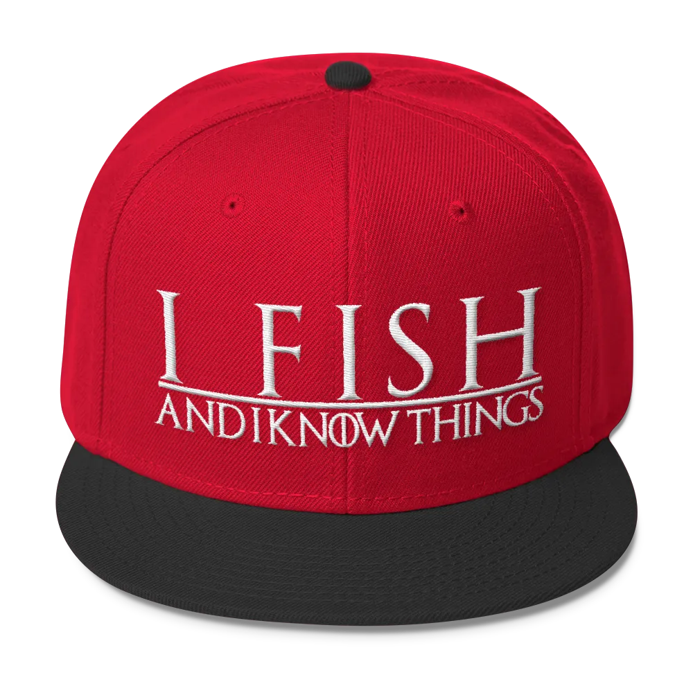 I Fish and I know Things #GOT Wool Blend Snapback-C