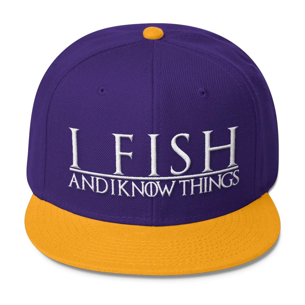 I Fish and I know Things #GOT Wool Blend Snapback-C