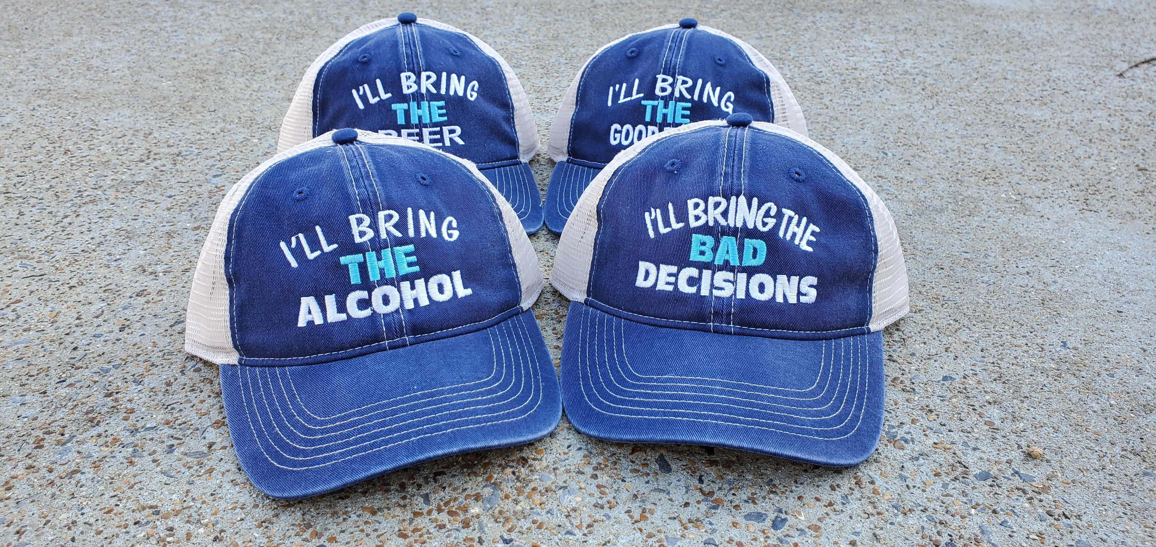 I'll Bring The...Soft Low Profile Navy/Tan Cap