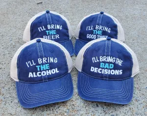 I'll Bring The...Soft Low Profile Navy/Tan Cap