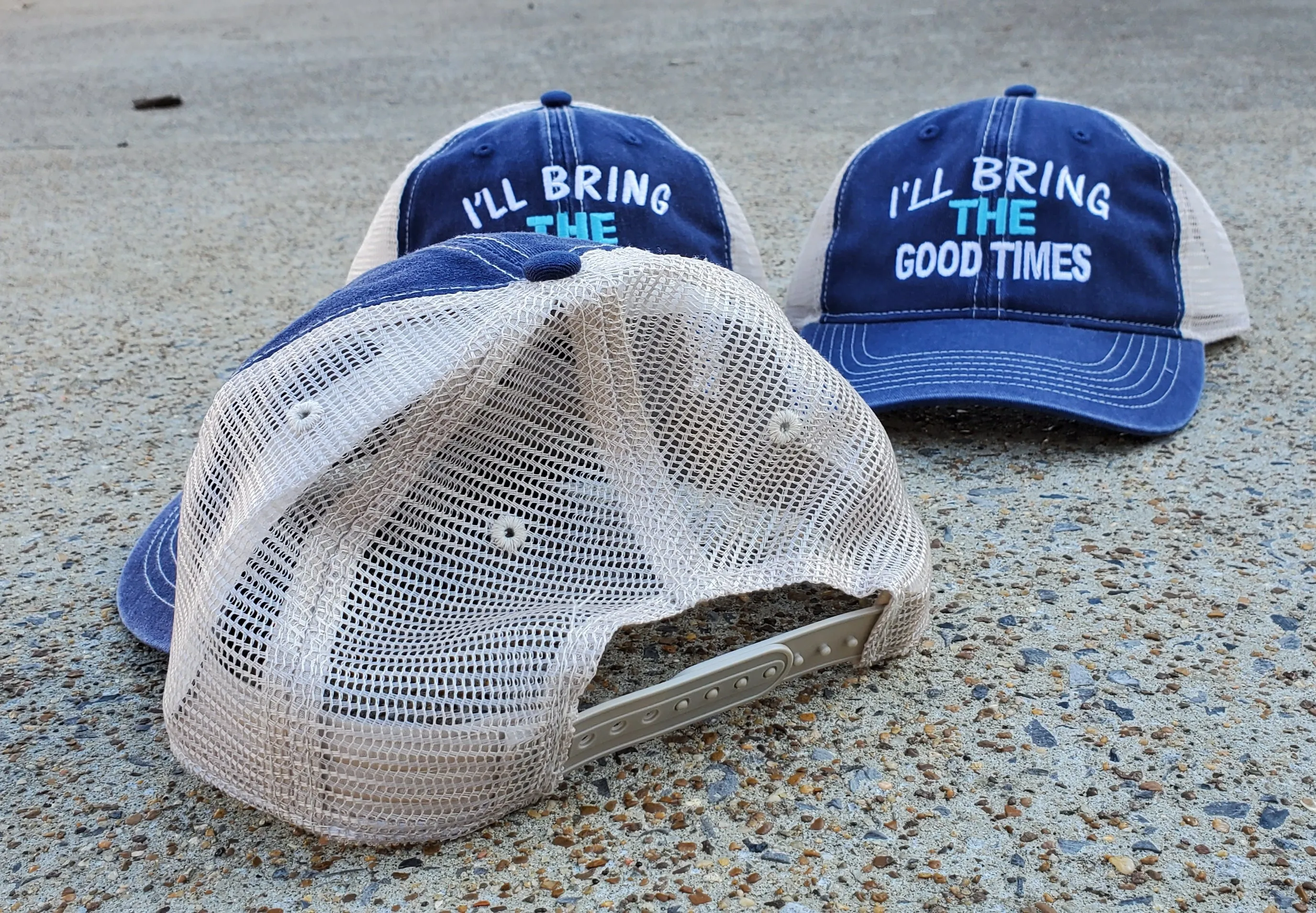 I'll Bring The...Soft Low Profile Navy/Tan Cap
