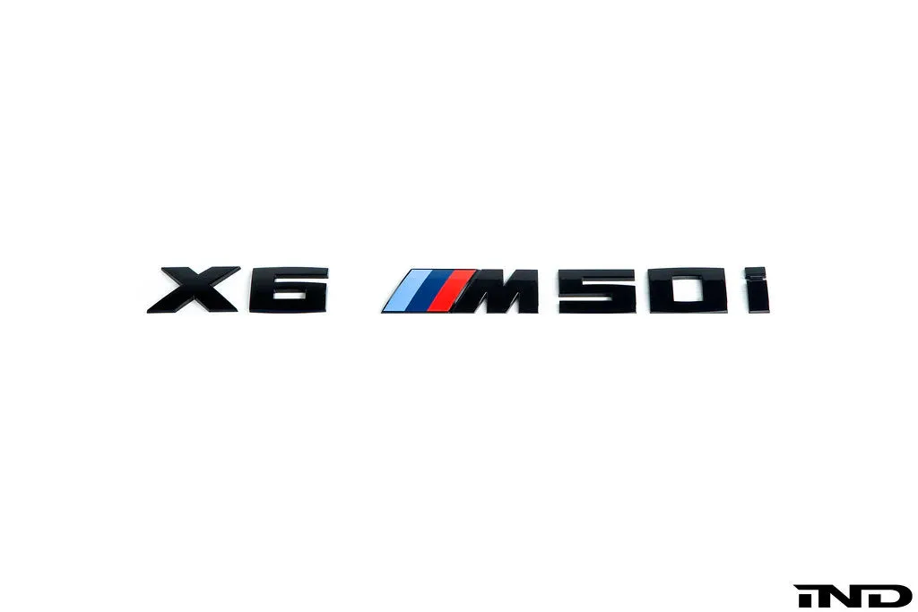 IND G0X X5 / X6 / X7 M50i / M60i Painted Trunk Emblem