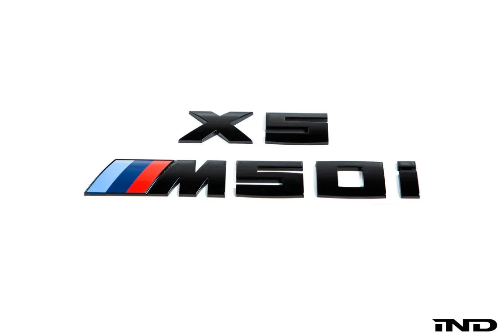 IND G0X X5 / X6 / X7 M50i / M60i Painted Trunk Emblem