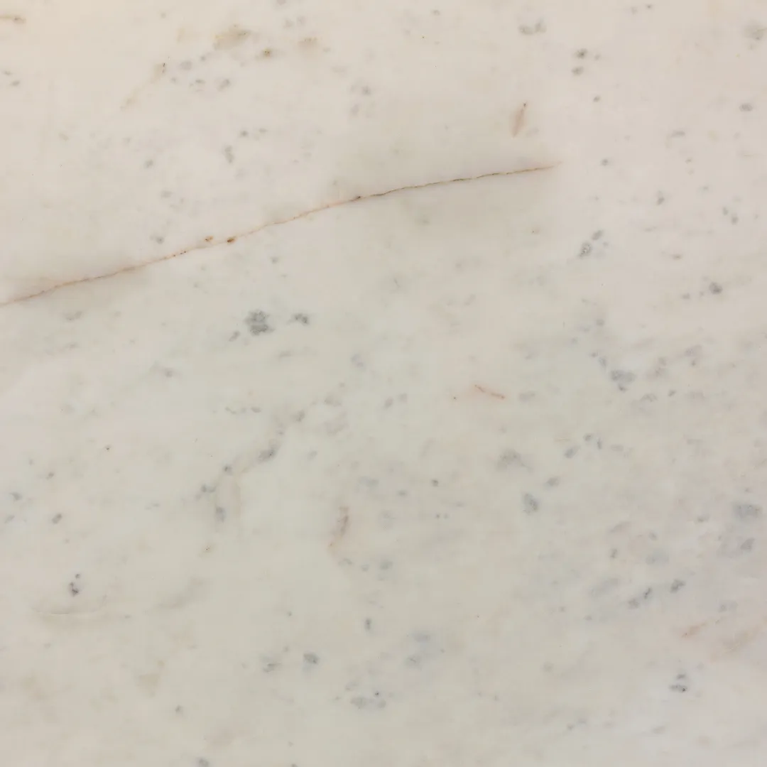 Indira Kitchen Island - Smoked Acacia/White Marble