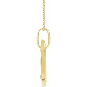 Initial F .05 CT Natural Diamond 16-18" Necklace 653627
