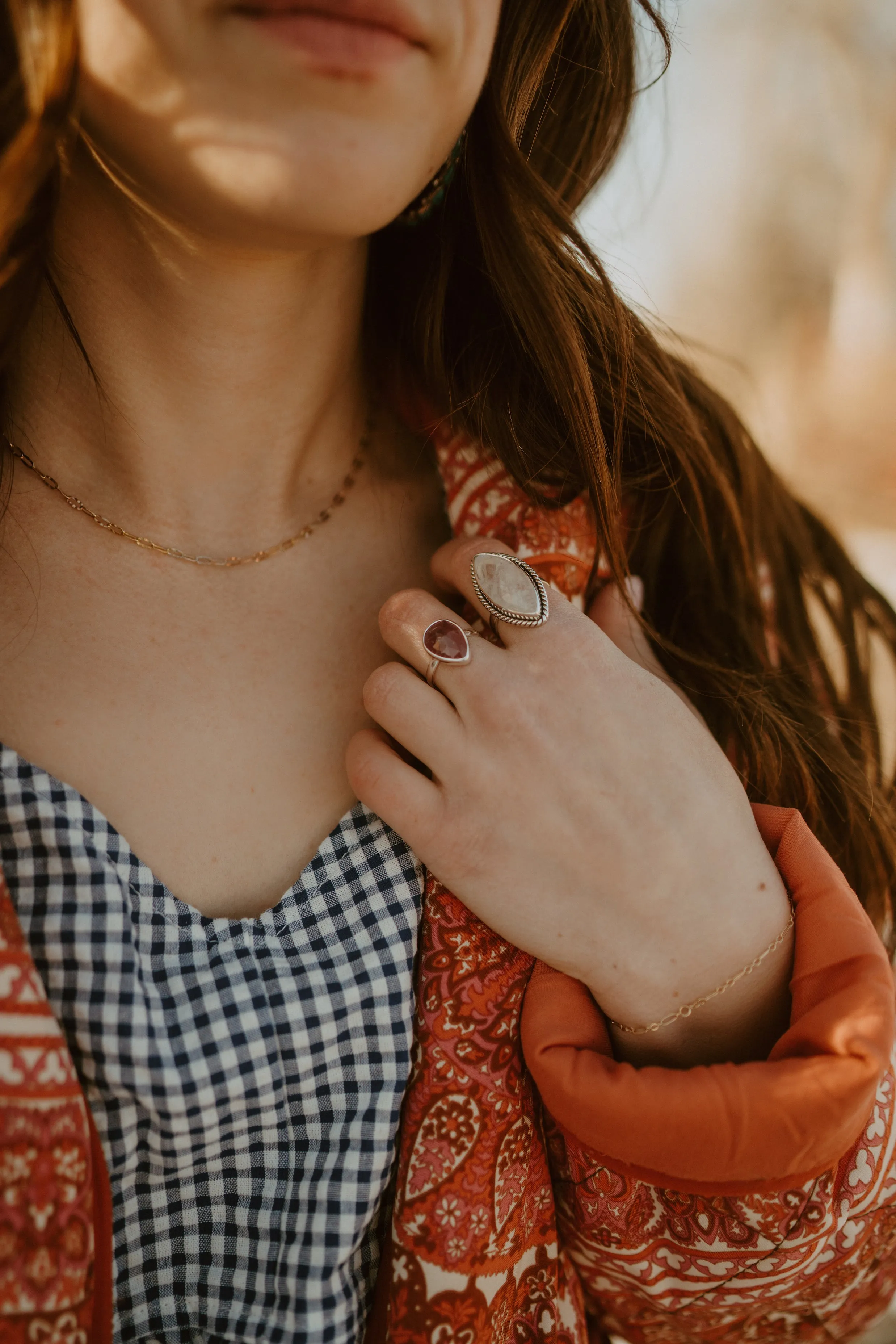 Isadora Ring | Rainbow Moonstone - FINAL SALE