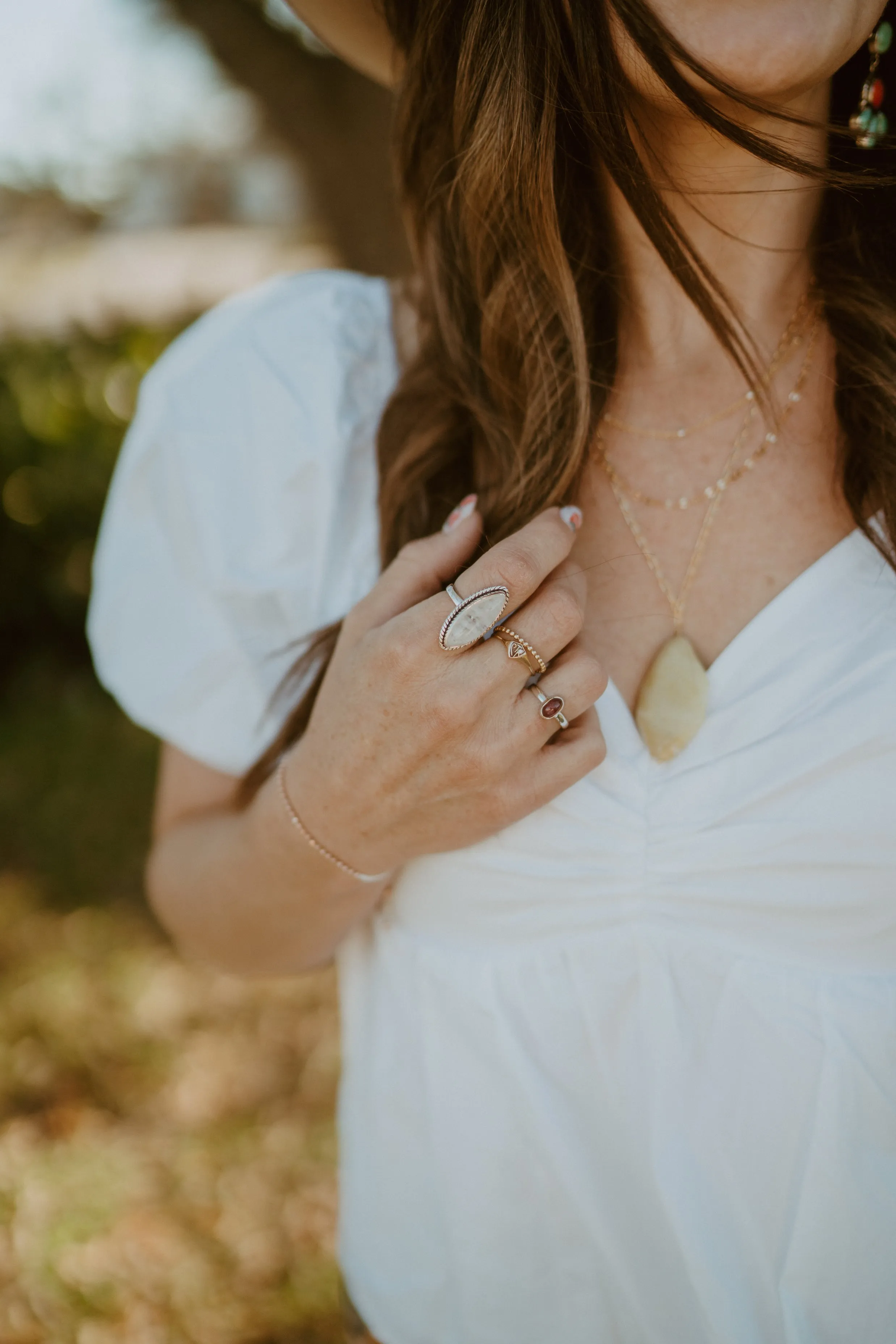 Isadora Ring | Rainbow Moonstone - FINAL SALE