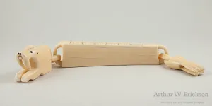 Ivory Walrus Linked Cribbage Board