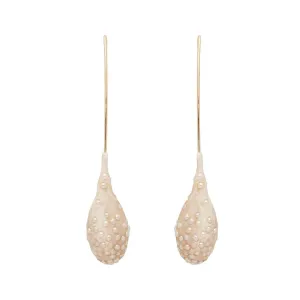 Julie Cohn Droplet Clay Pearl Earrings