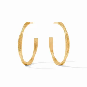 Julie Vos Cheval Twist Hoop Gold Large