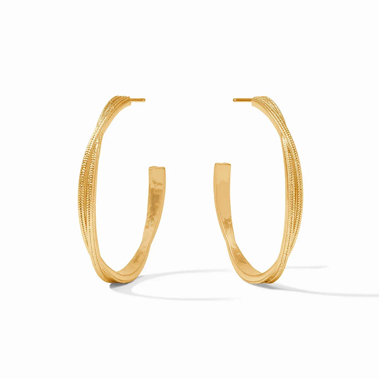 Julie Vos Cheval Twist Hoop Gold Large
