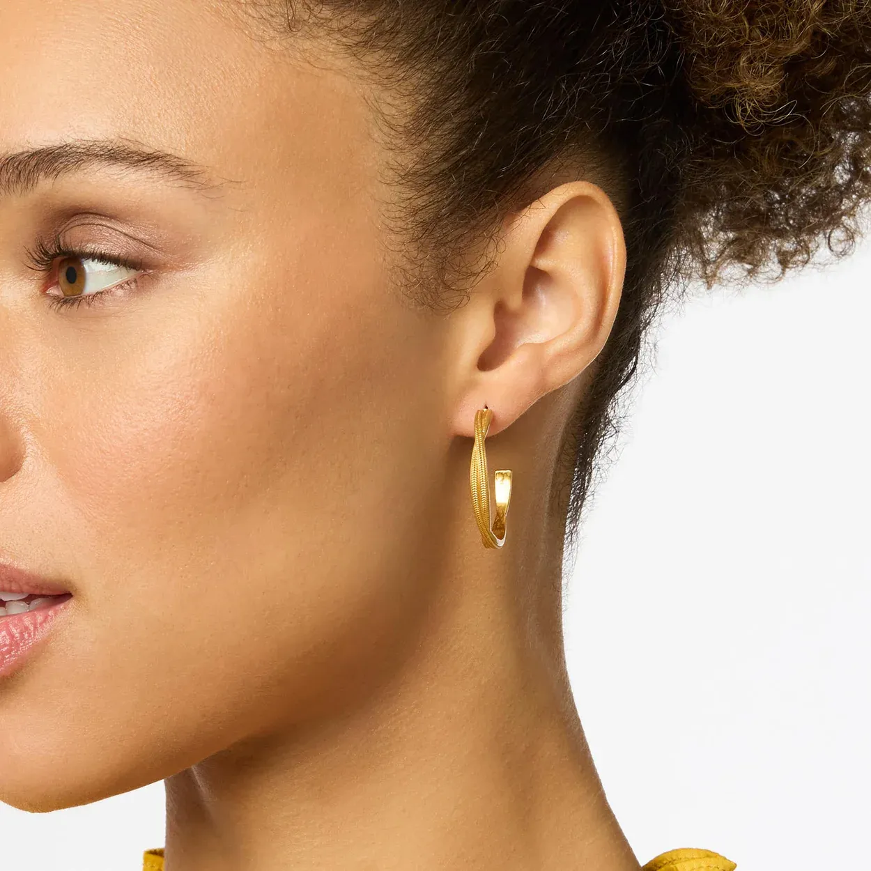Julie Vos Cheval Twist Hoop Gold Small