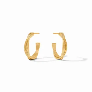 Julie Vos Cheval Twist Hoop Gold Small