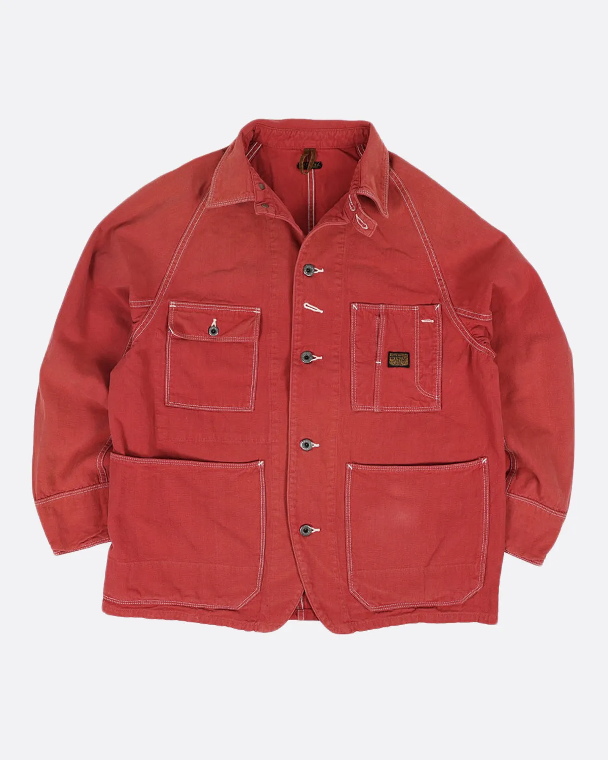 Kapital Red Canvas Cactus Coverall Jacket