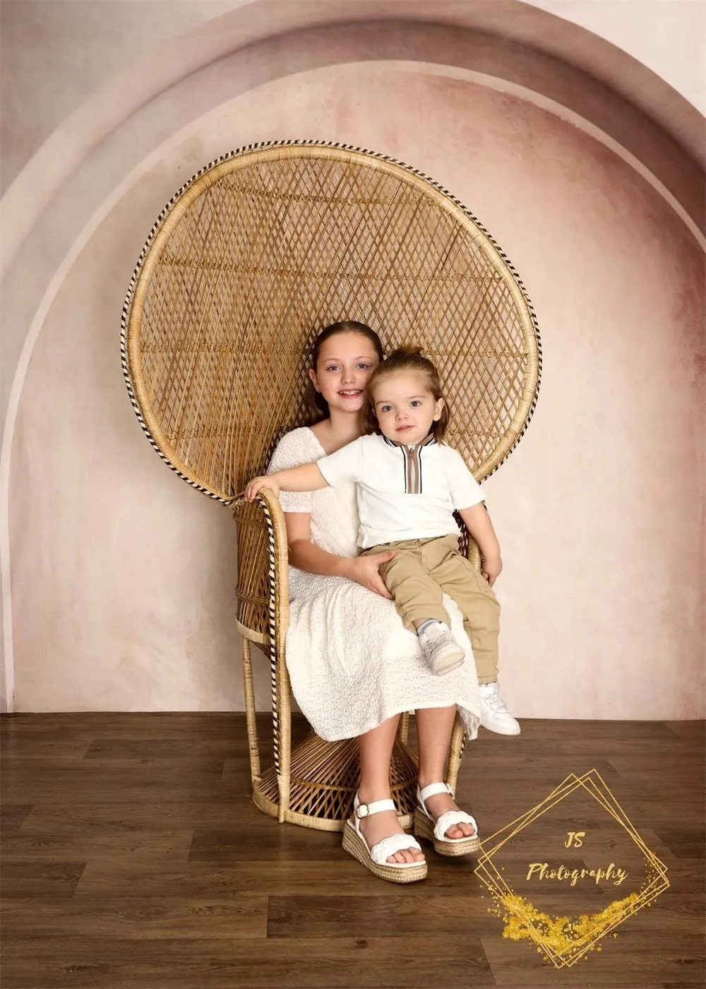 Kate Boho Art Arch Wall Fleece Backdrop Designed by Kate Image