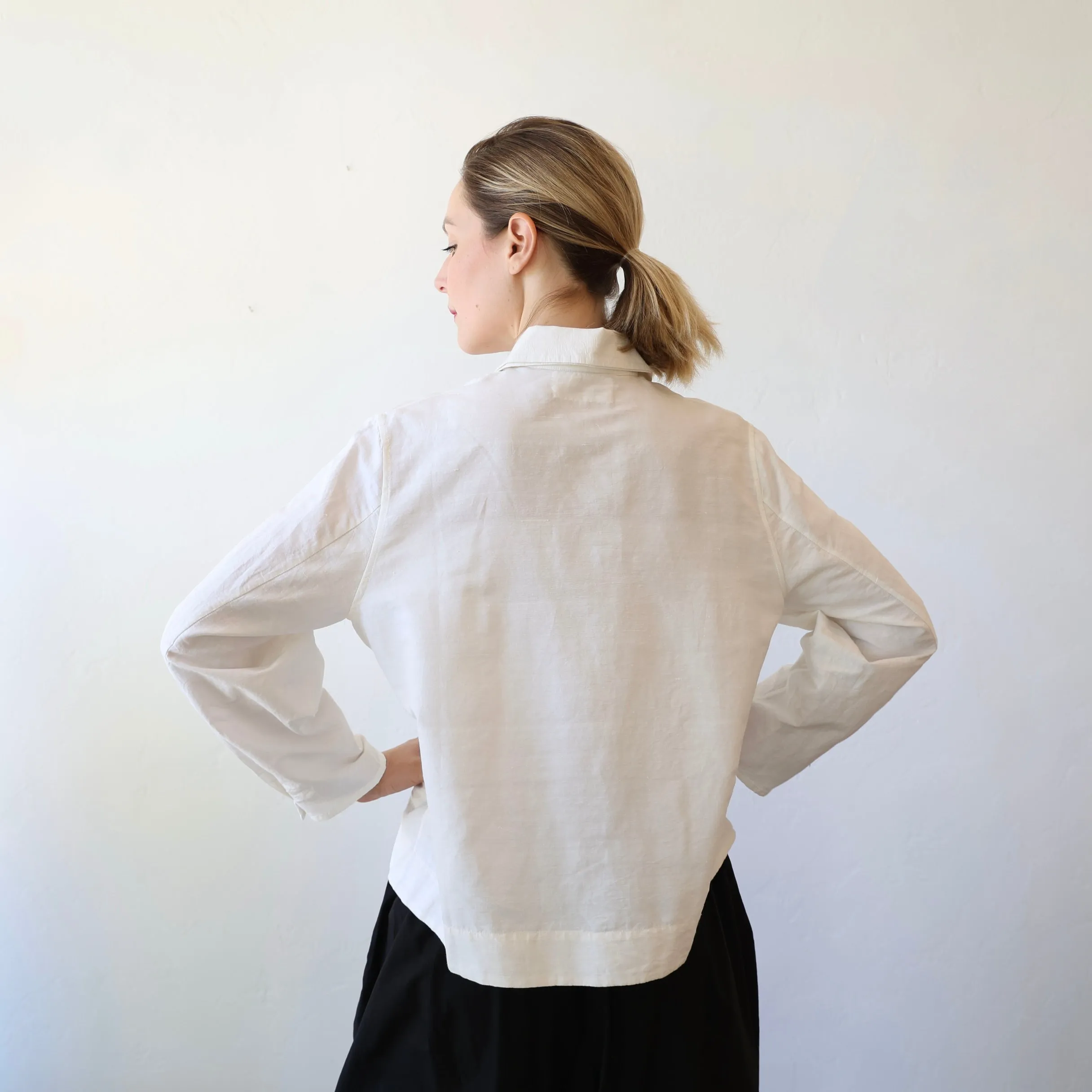 Khadi and Co. Silk/Cotton Maple Shirt - Natural