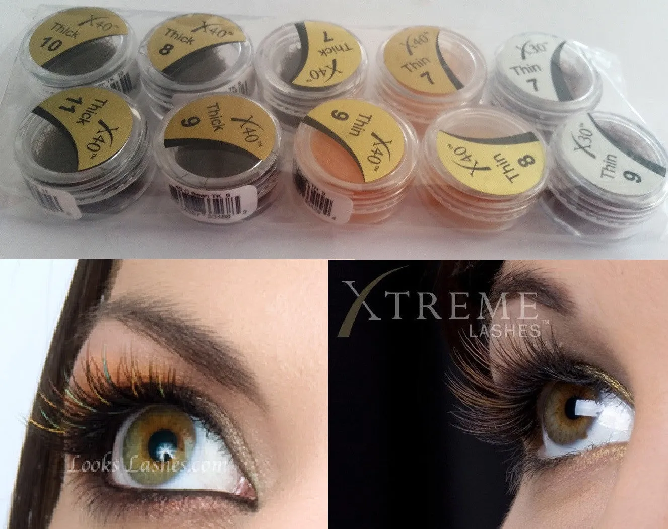 Kit Ciglia colorate in vasetto