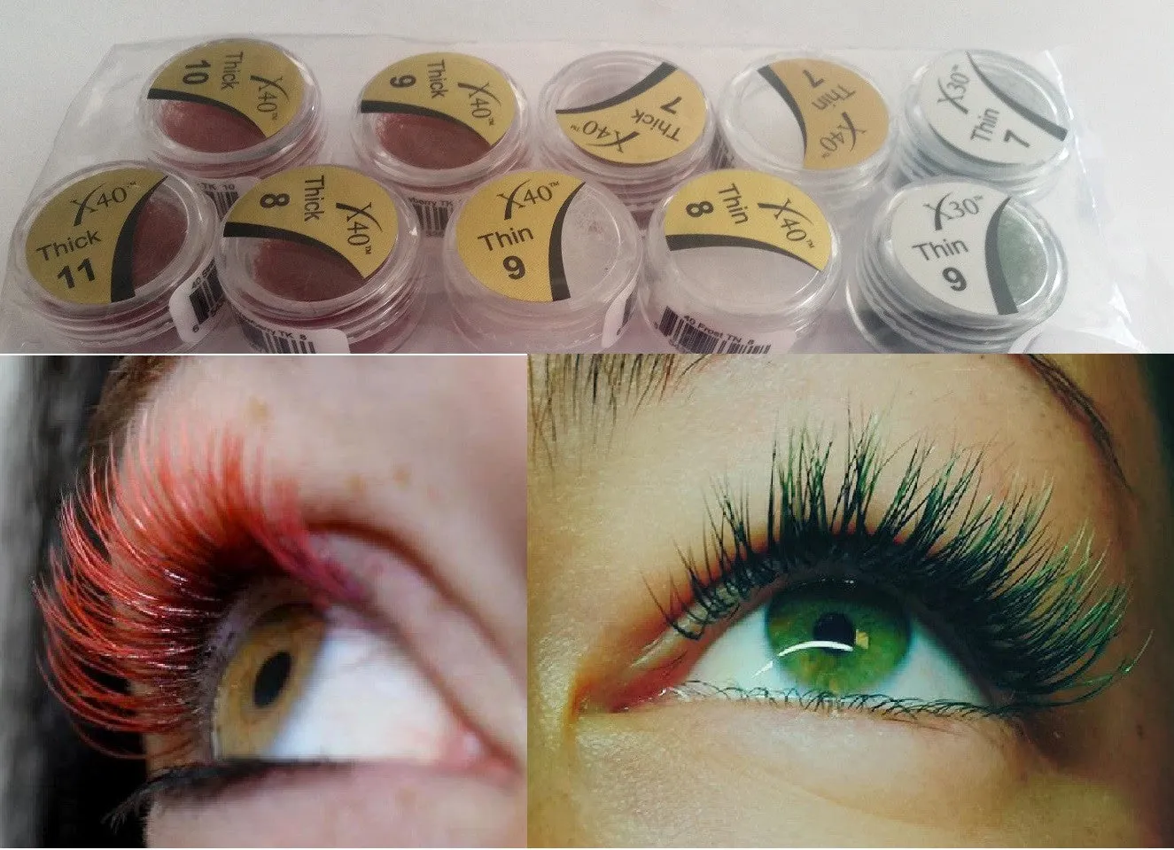 Kit Ciglia colorate in vasetto