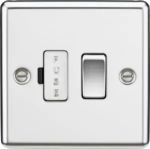 Knightsbridge CL63PCx10 Rounded Edge 13A Switched Fused Spur Unit - Polished Chrome (10 Pack)