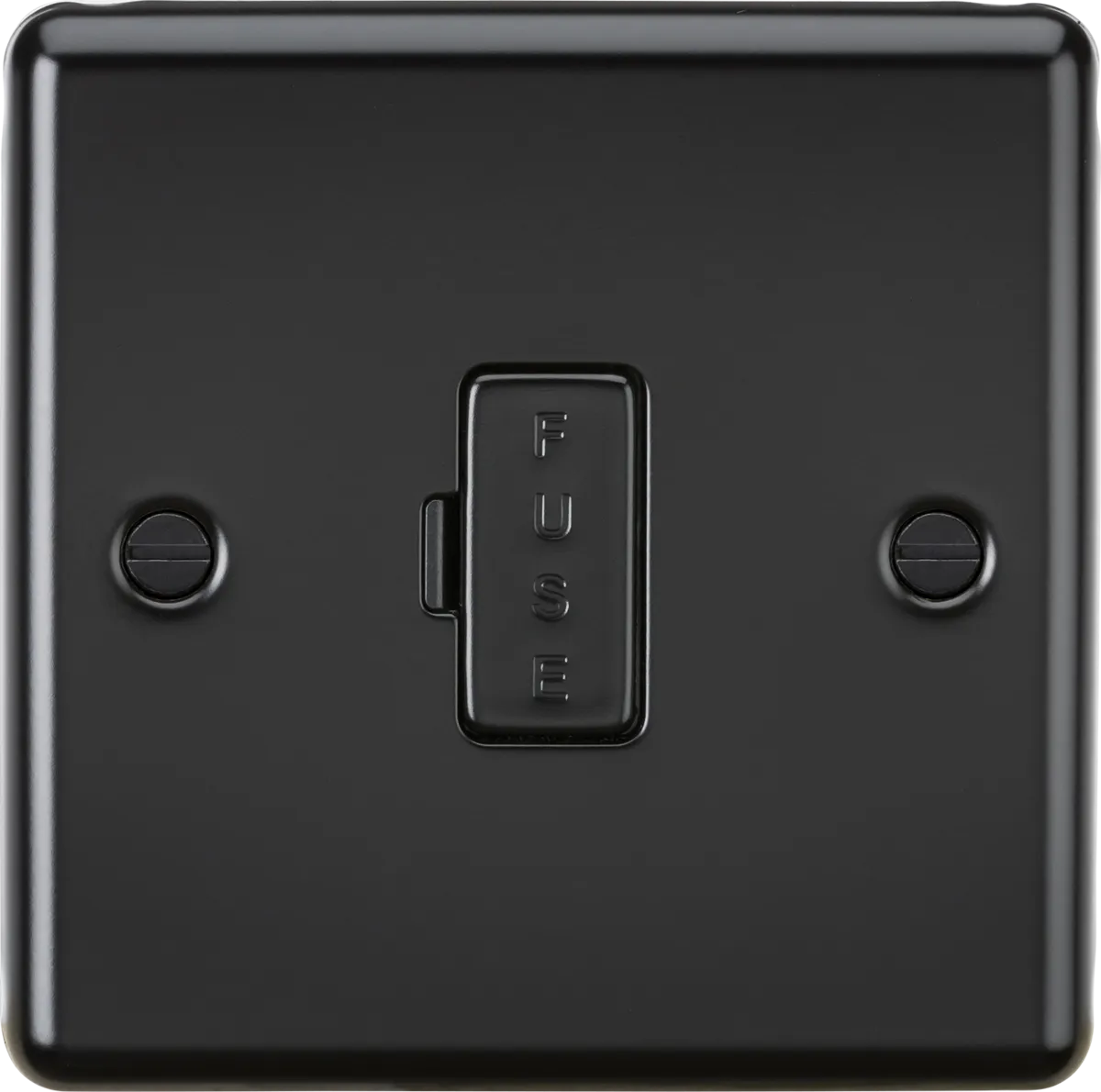 Knightsbridge CL6MBB Rounded Edge 13A Fused Spur Unit - Matt Black