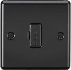 Knightsbridge CL6MBB Rounded Edge 13A Fused Spur Unit - Matt Black