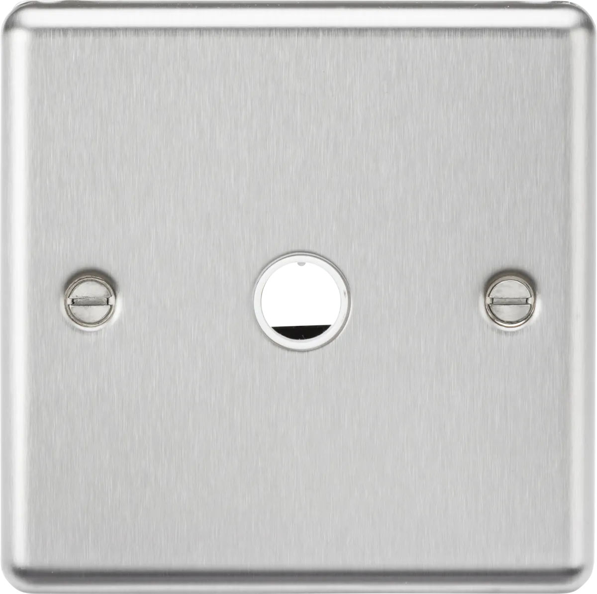 Knightsbridge CL8342BC Rounded Edge 20A Flex Outlet Plate - Brushed Chrome
