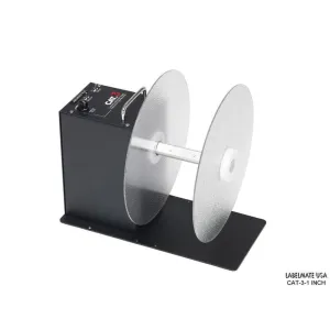 Labelmate Standard Heavy-Duty Rewinder with 1" diameter core holder, for media up to 6.5" wide -CAT-3-1-INCH