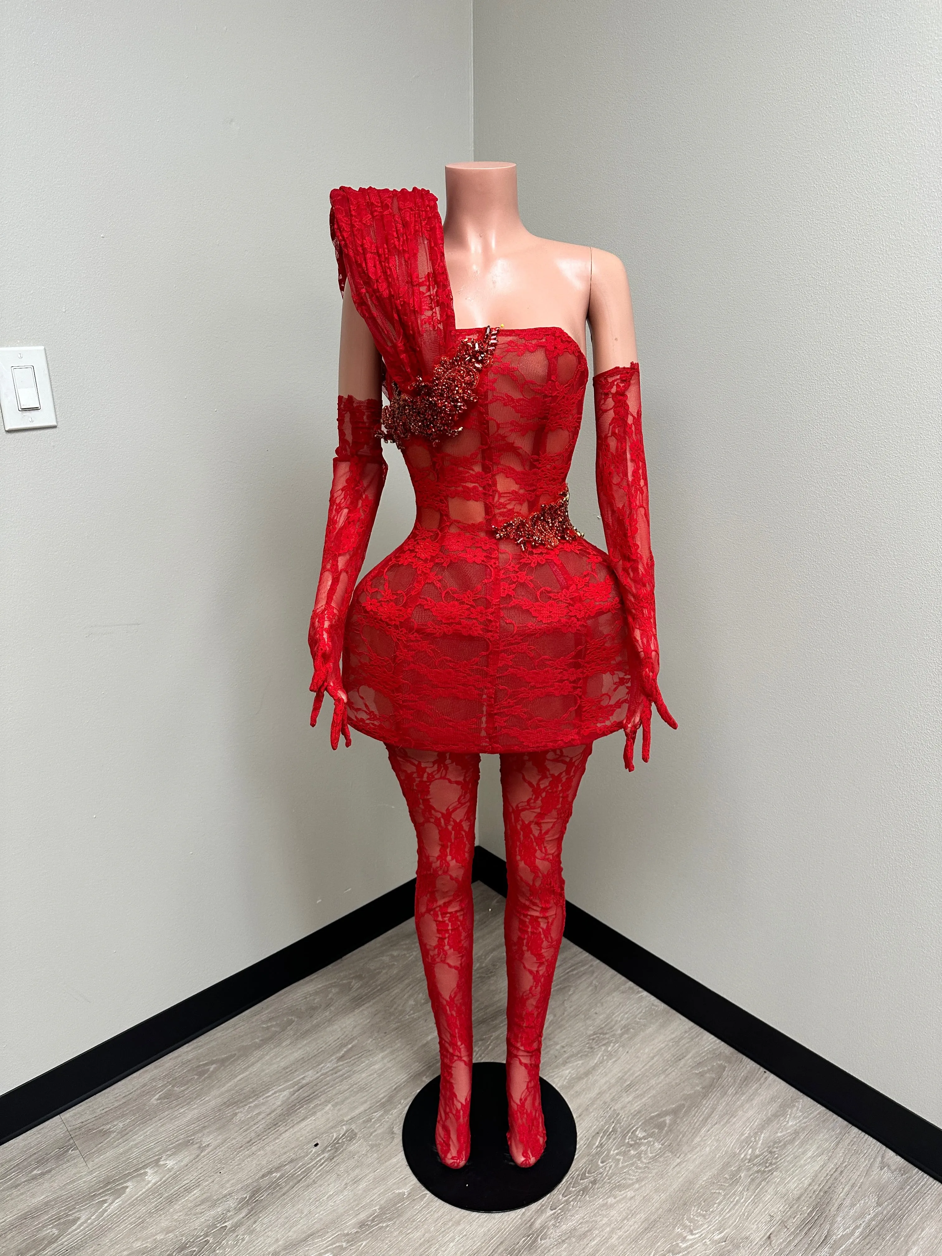 Lace Structured Mini