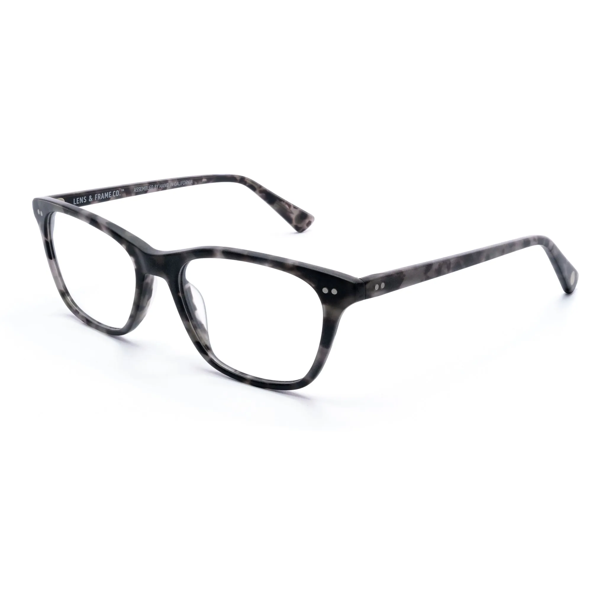 L&F &5 | Prescription Eyeglasses | Matte Grey Tortoise