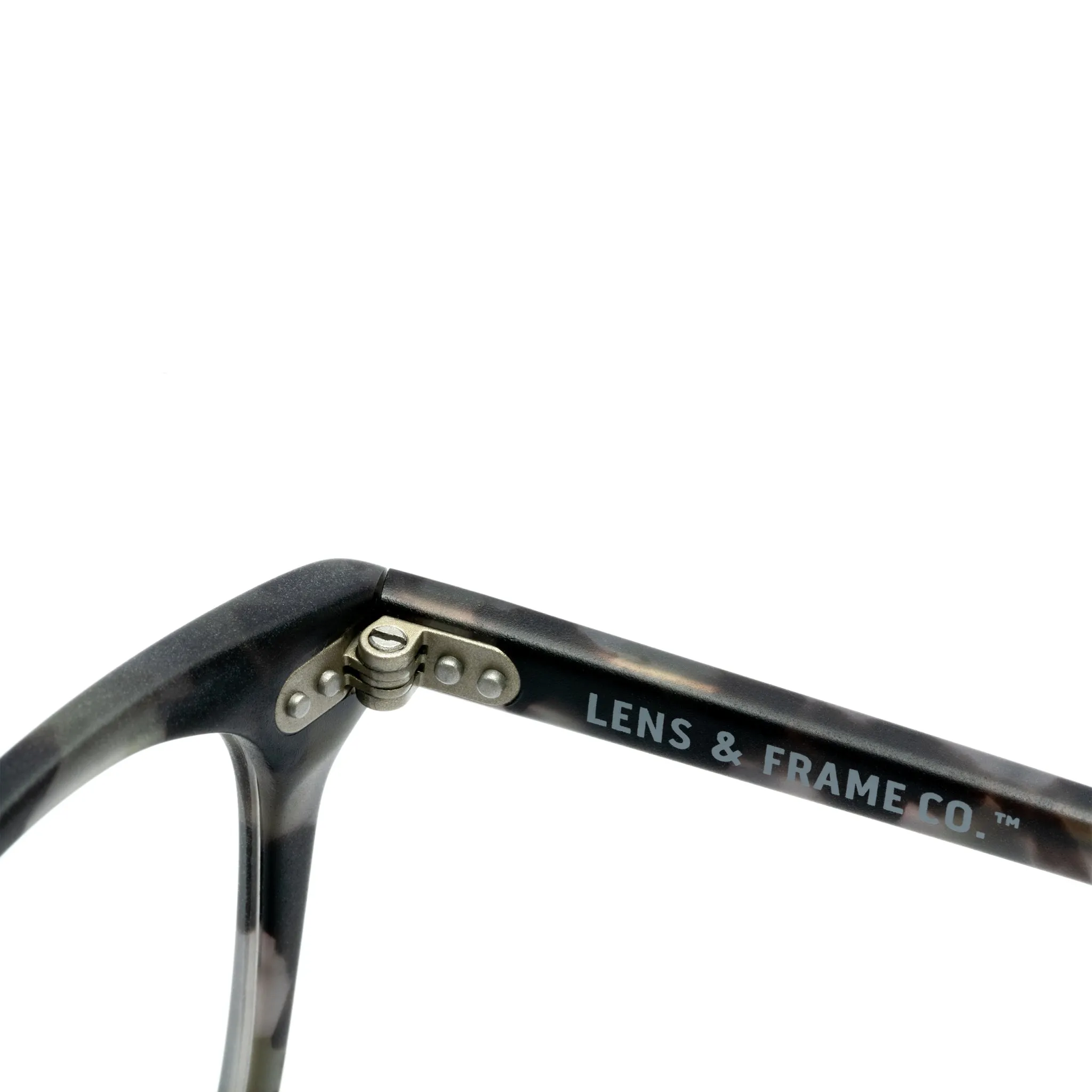 L&F &5 | Prescription Eyeglasses | Matte Grey Tortoise