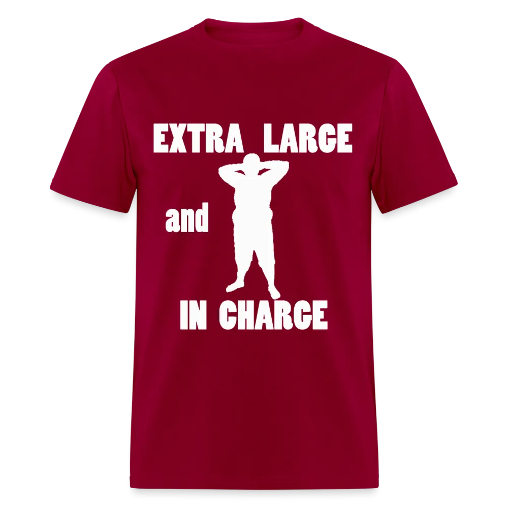 Large and In Charge Tee White Image (Up to 6xl)