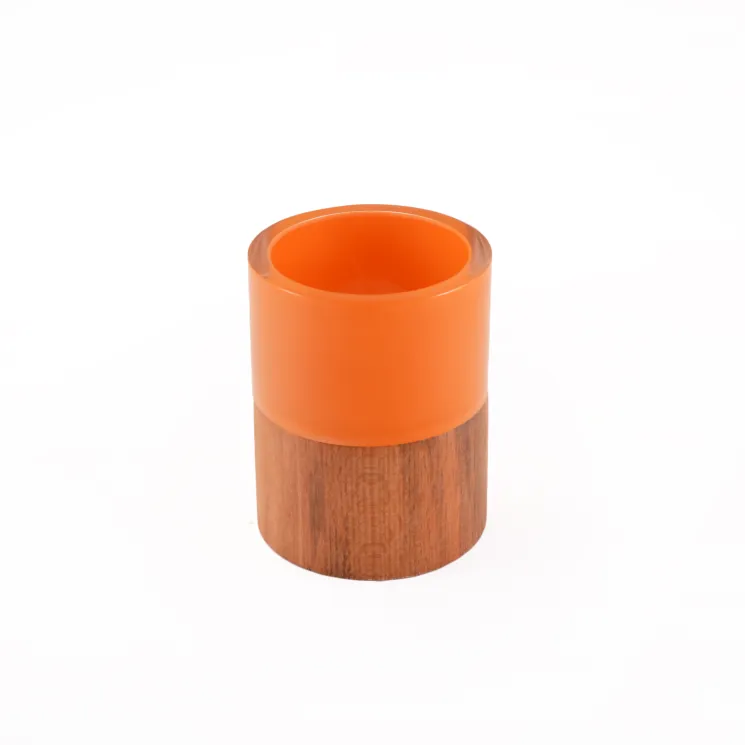 Large Orange Sleeve Votive