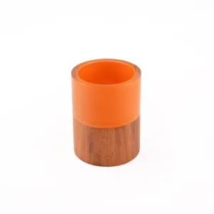 Large Orange Sleeve Votive