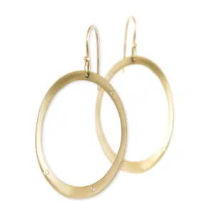 large rounded oculus earrings
