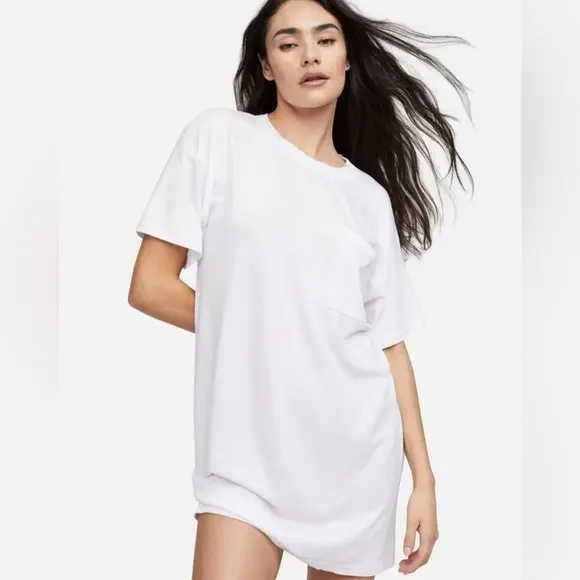 LAST ONE! NWT Mate The Label True White Tencel &amp; Organic Cotton Sleep Dress