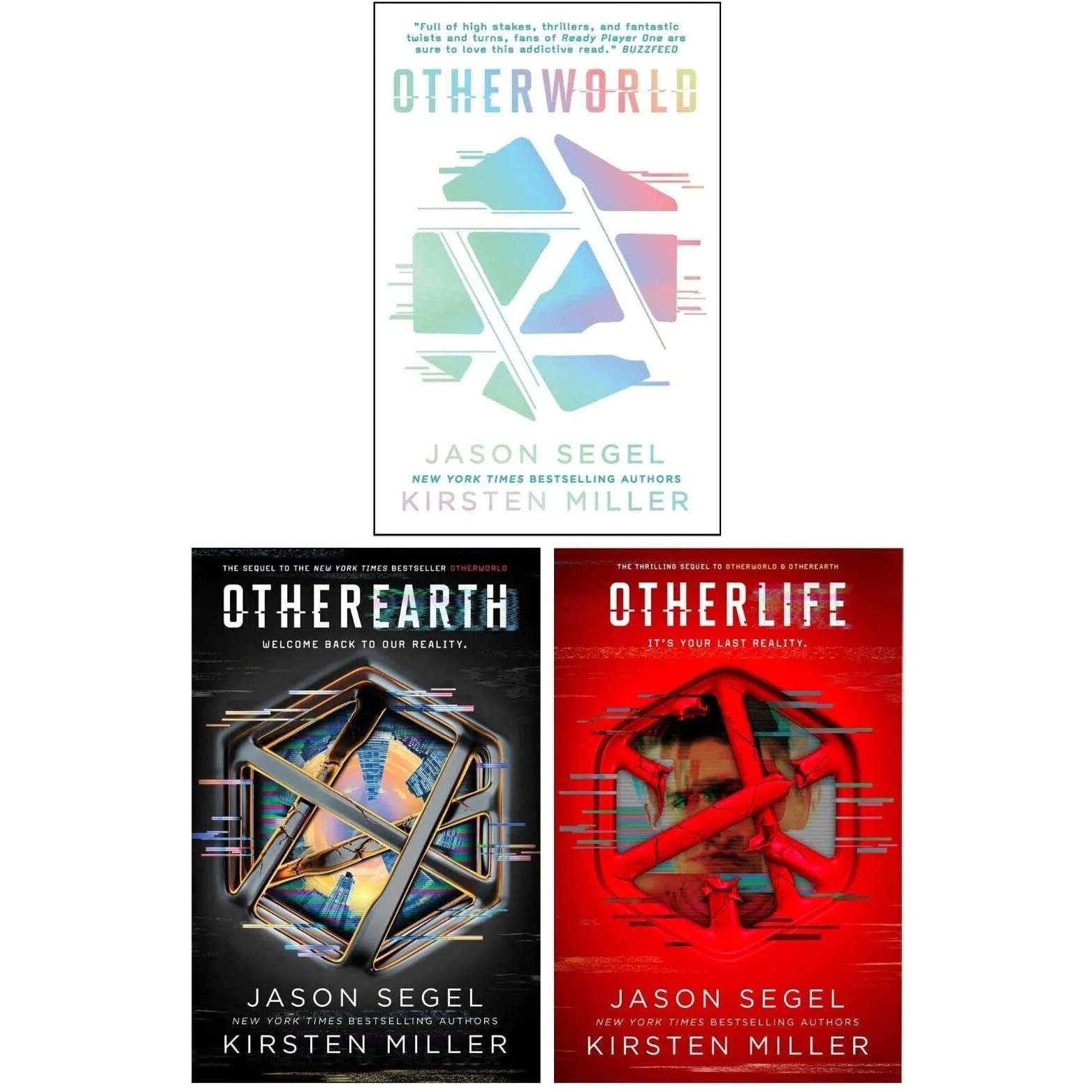 Last Reality Series 3 Books Set by Jason Segel, Kirsten Miller Otherworld