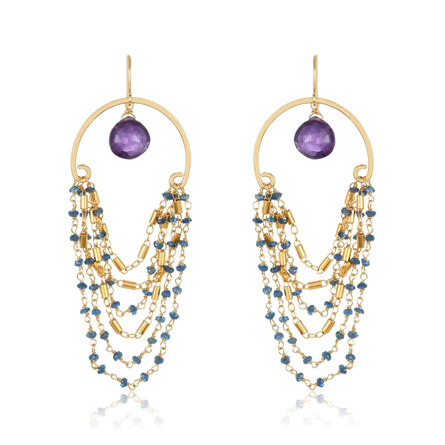 Le Marais Earrings -  Sapphire