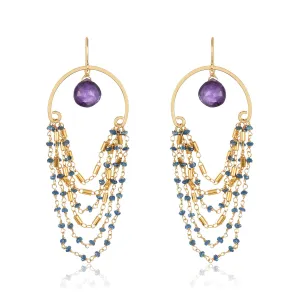 Le Marais Earrings -  Sapphire