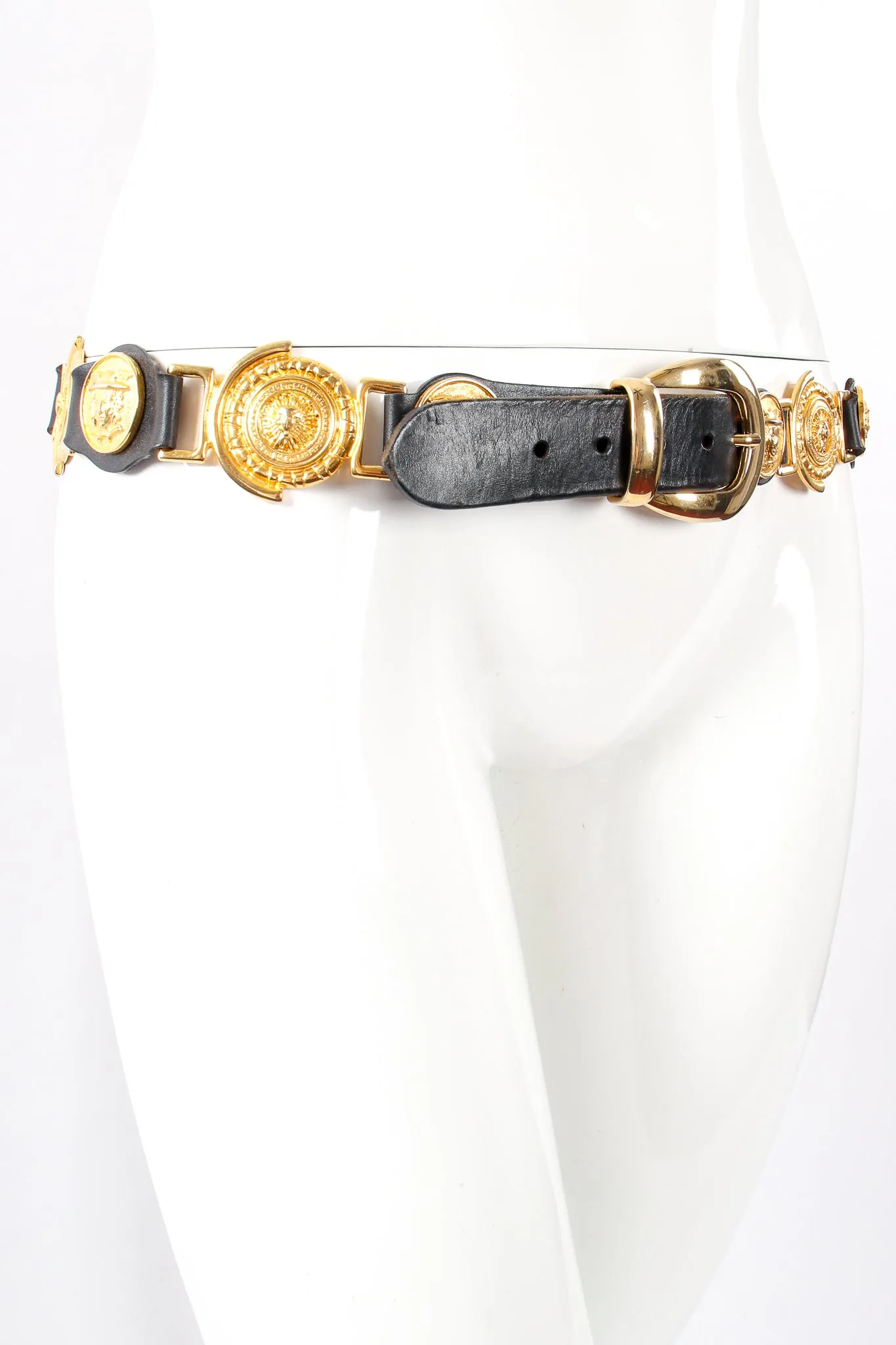 Leather Linked Medusa Belt