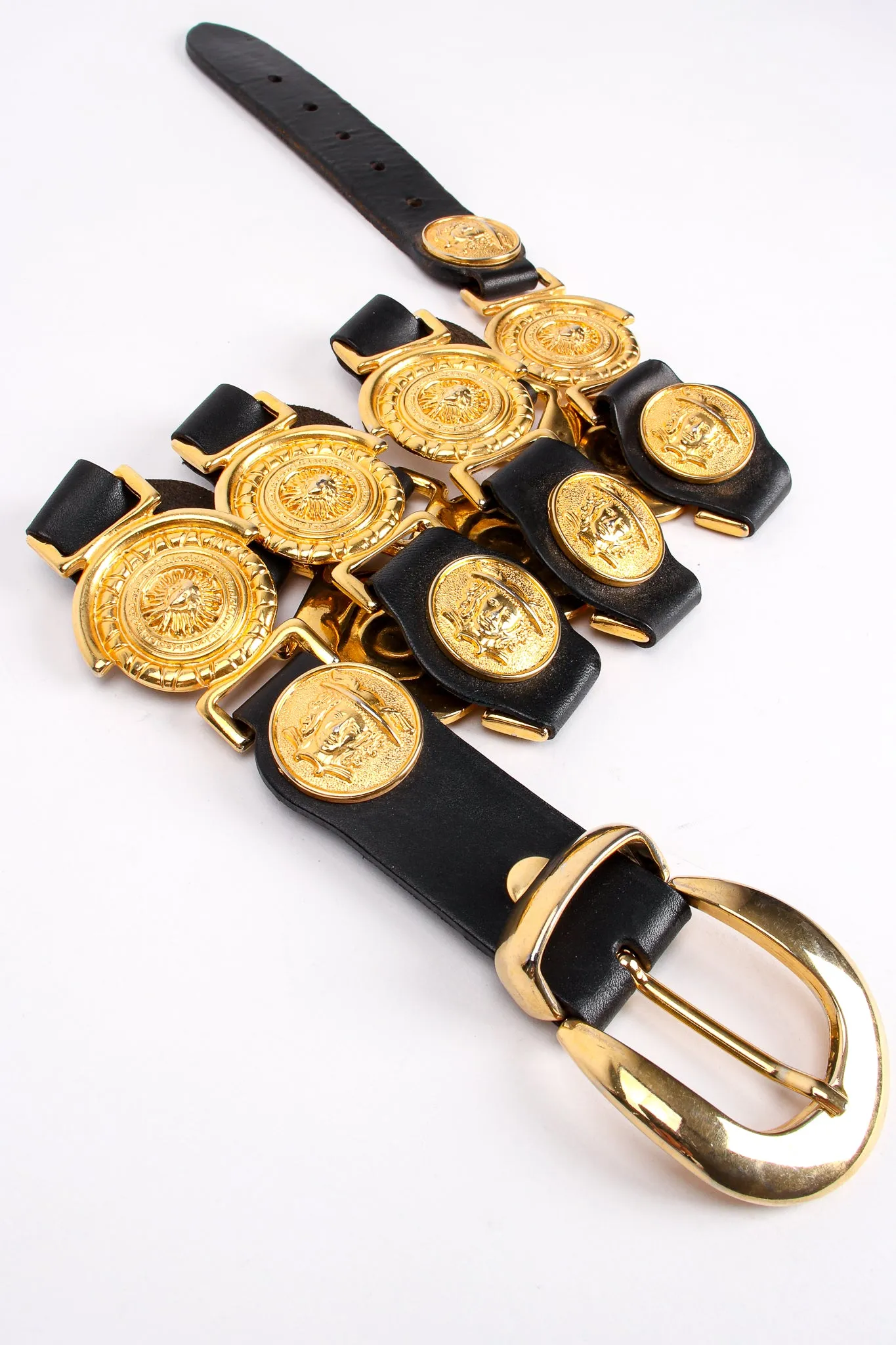 Leather Linked Medusa Belt