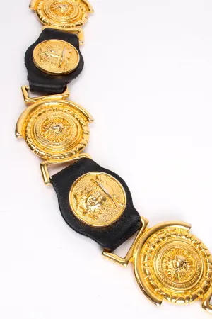 Leather Linked Medusa Belt