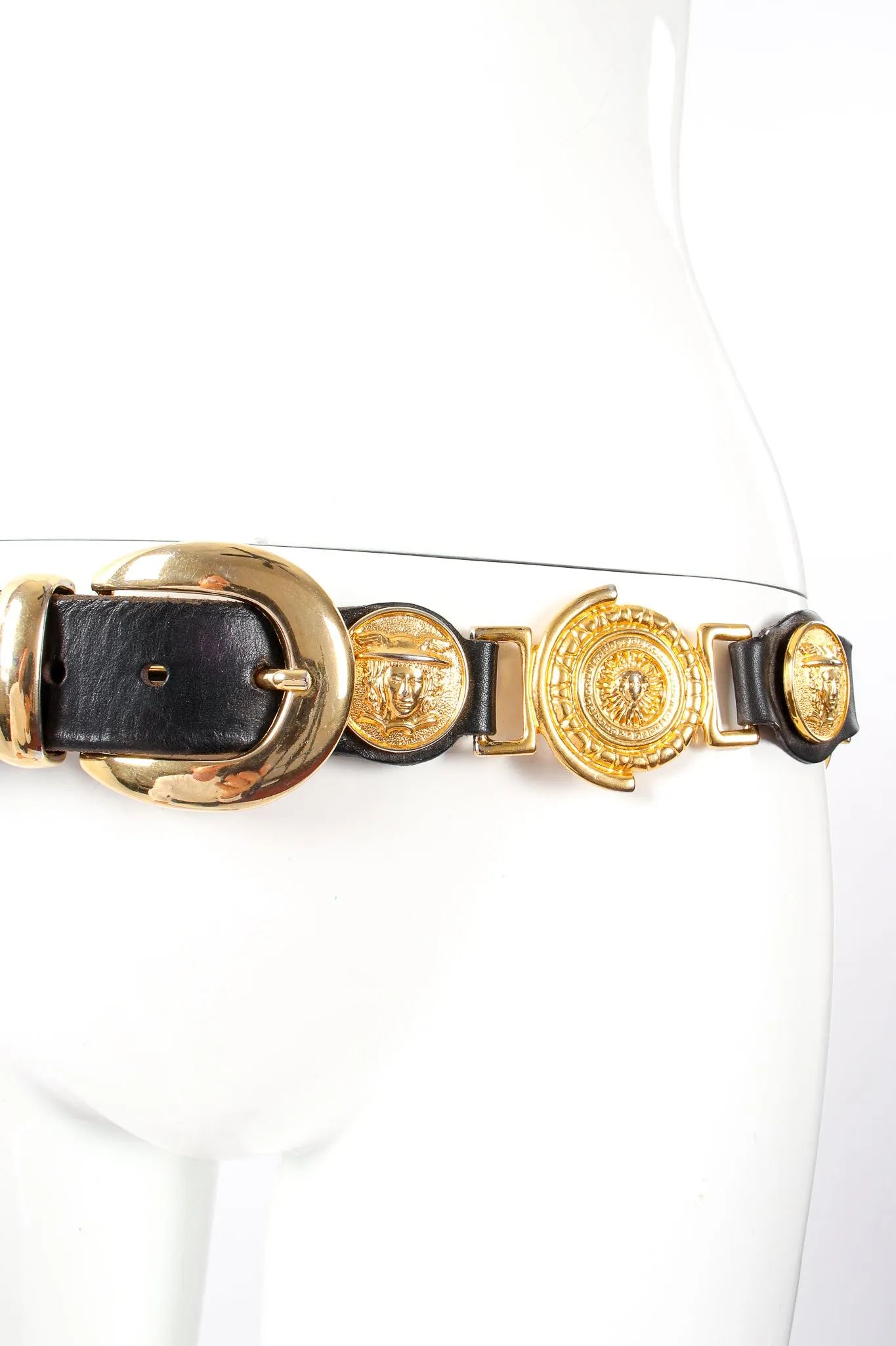 Leather Linked Medusa Belt