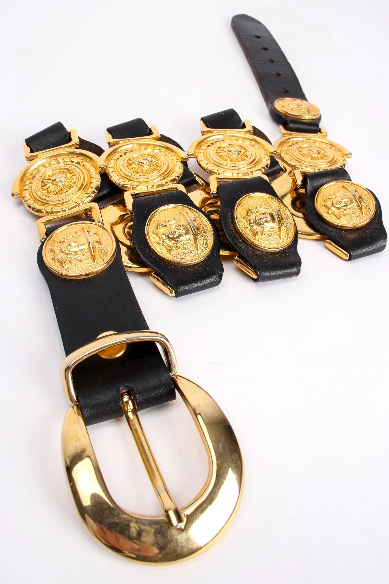 Leather Linked Medusa Belt