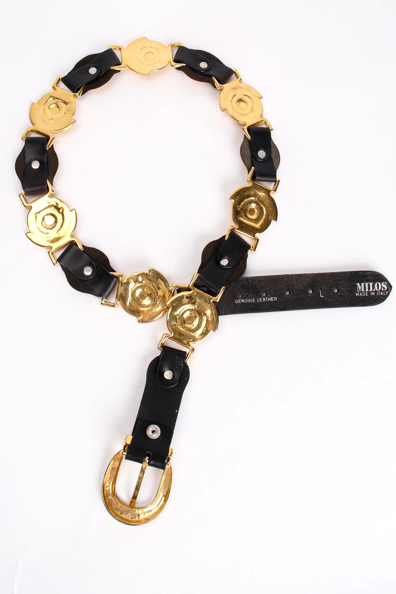 Leather Linked Medusa Belt